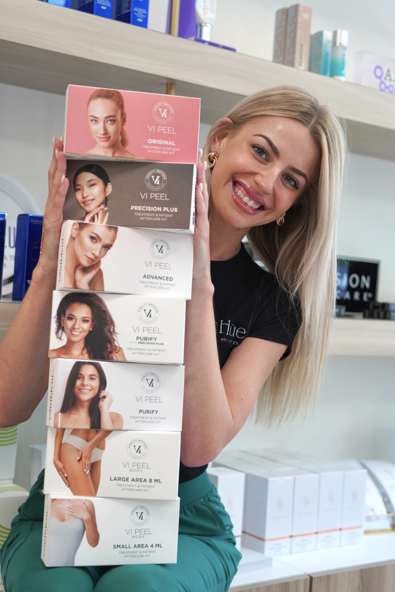 VI Peel Post-Treatment Peeling and Skin Renewal Facial skin showing the peeling process after a VI Peel treatment